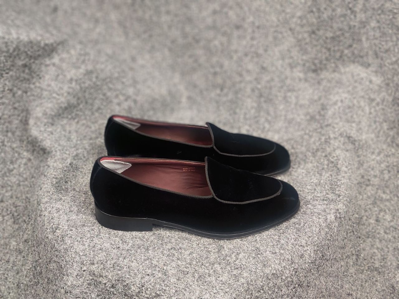 Suitsupply Suitsupply Tuxedo Velour Black Slip On Loafers Formal Shoes Size US 8 / EU 41 - 2 Thumbnail
