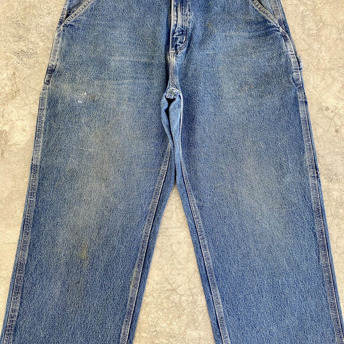 Carhartt × Vintage VTG Carhartt Medium Washed Blue Carpenter Denim Jeans Size US 32 / EU 48 - 6 Thumbnail