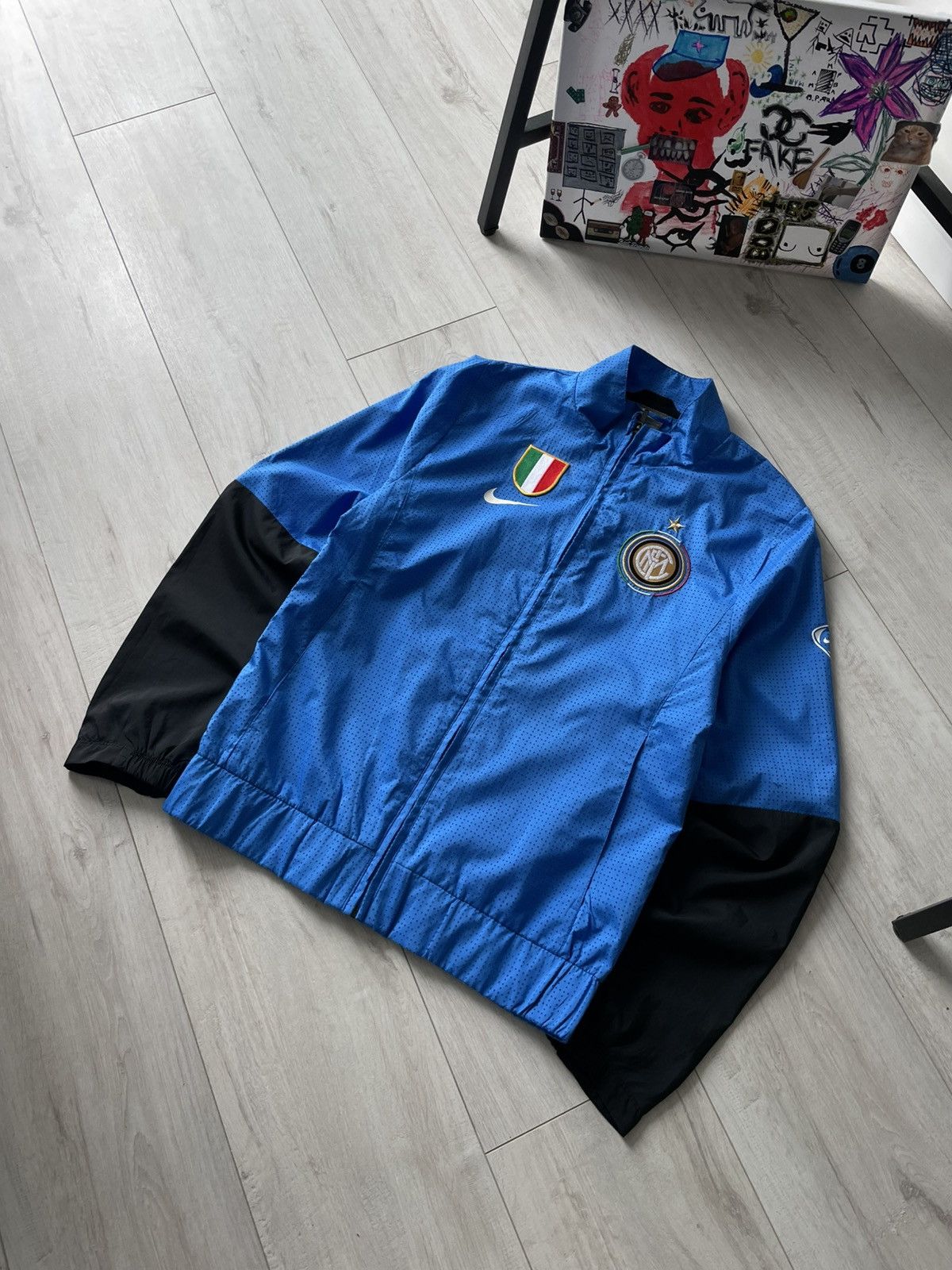 Nike Vintage Nike Inter Milan 2009/2010 Woven Warm-Up Jacket RARE Size US S / EU 44-46 / 1 - 3 Thumbnail