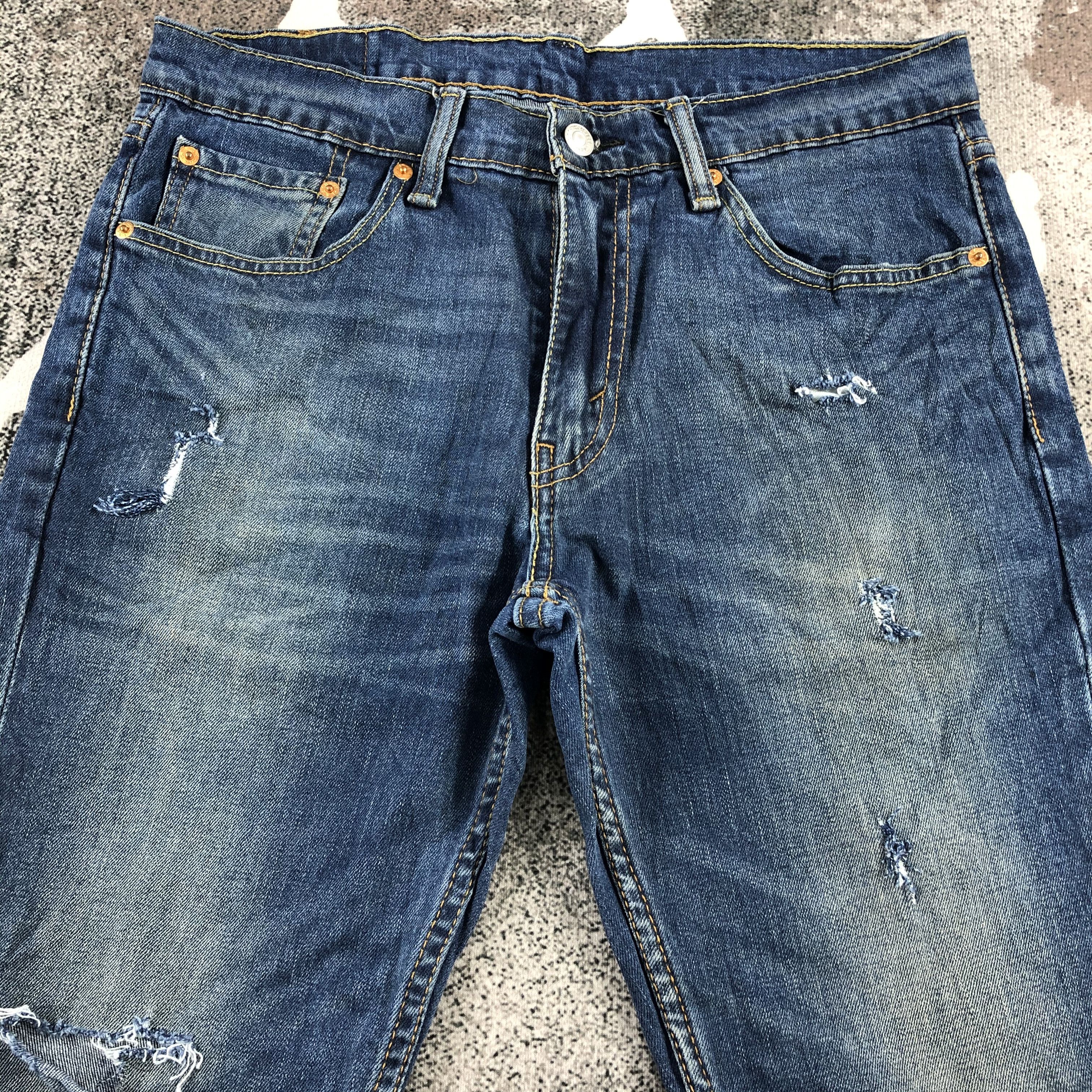 Levi's Levi's 511 Jeans Distress Faded Blue KJ984 Size US 32 / EU 48 - 3 Thumbnail