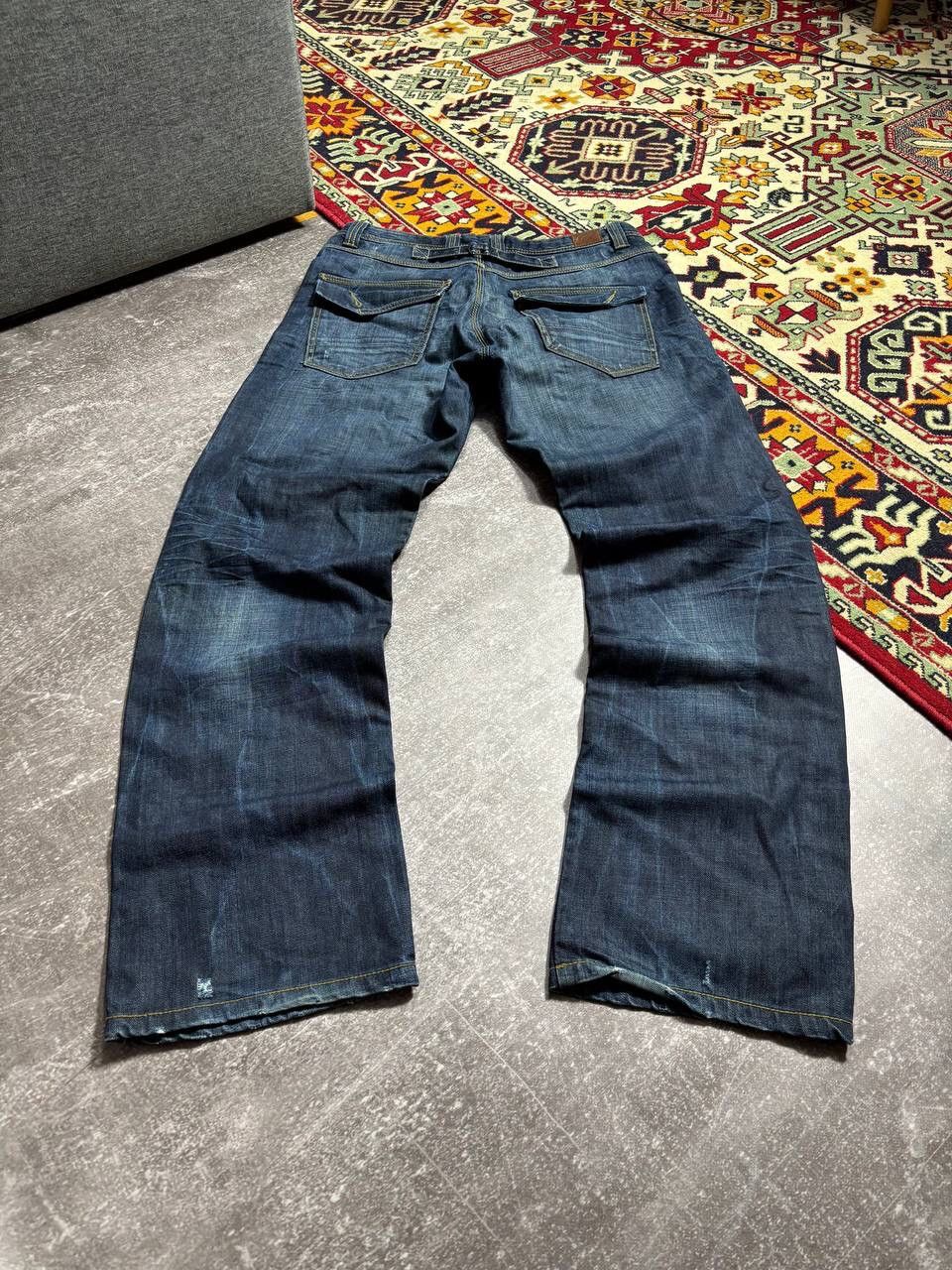 Pre-owned Hysteric Glamour X If Six Was Nine Flared Biker Ifsixwasnine Junya Lgb Style Vintage Jeans In Dark Denim