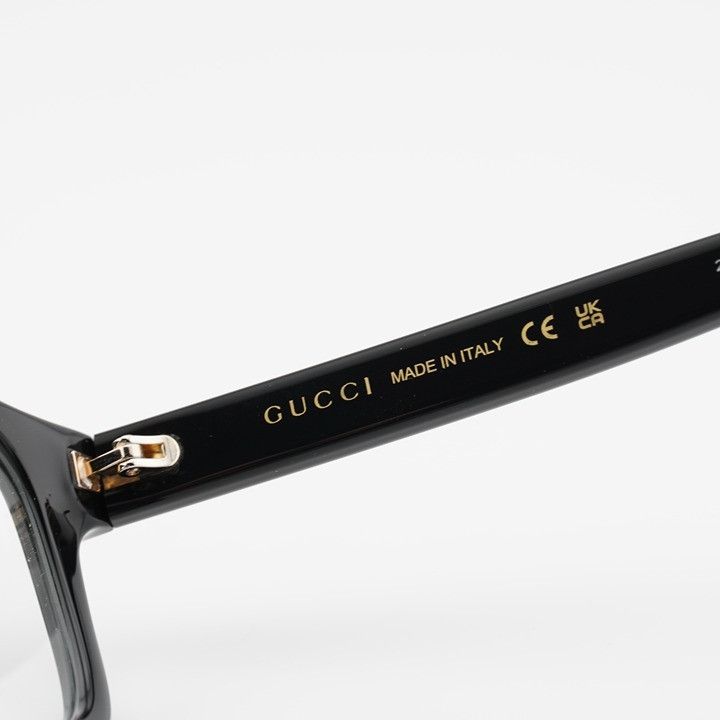 Gucci Gucci GG2107OL 005 Square Eyeglasses - Shiny Black 57mm Size ONE SIZE - 7 Thumbnail
