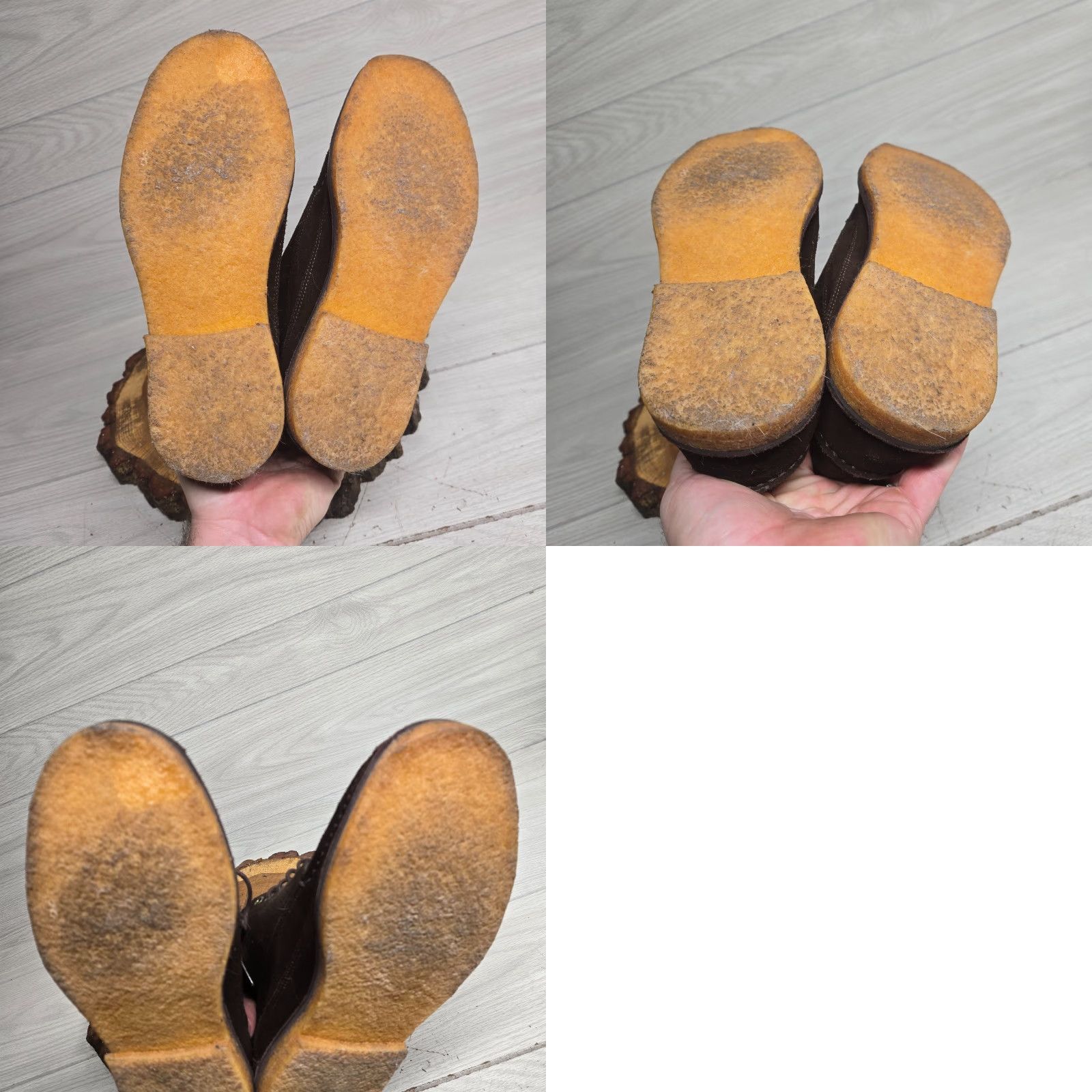Vintage L.L.Bean Stitch Out Chukka Men’s 9.5 D Dark Brown Suede Boots 281087 Brown Leather Suede Casual Mens Shoes Size US 9.5 / EU 42-43 - 8 Thumbnail