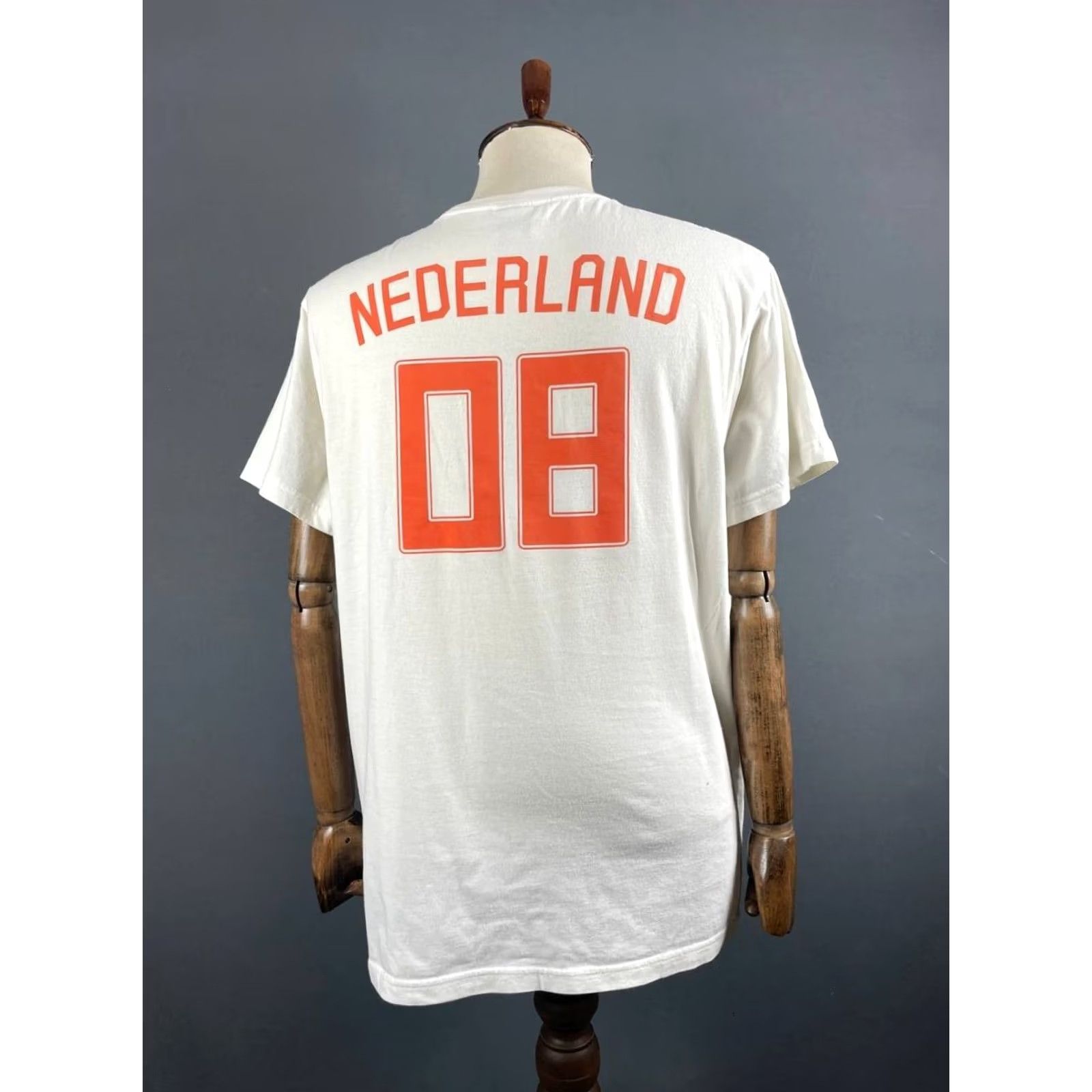 Nike Nike Mens KNVB National Team Jersey Short Sleeve 2XL White Crew Neck Shirt Tobacco? Size US XXL / EU 58 / 5 - 2 Thumbnail