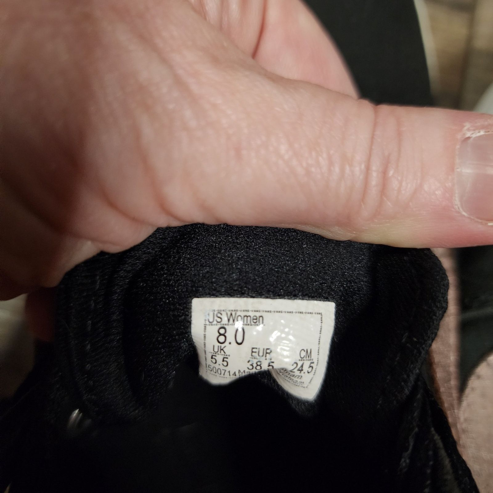 Vans Vans sneakers shoes black with rose gold metallic W sz 8 b39 Size US 8 / IT 38 - 9 Thumbnail