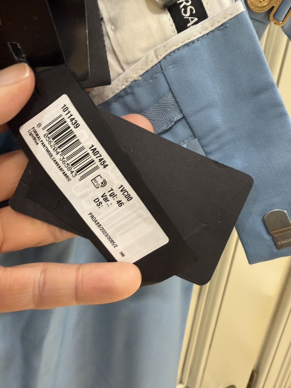 Versace light blue pants size 46 Size US 30 / EU 46 - 7 Thumbnail