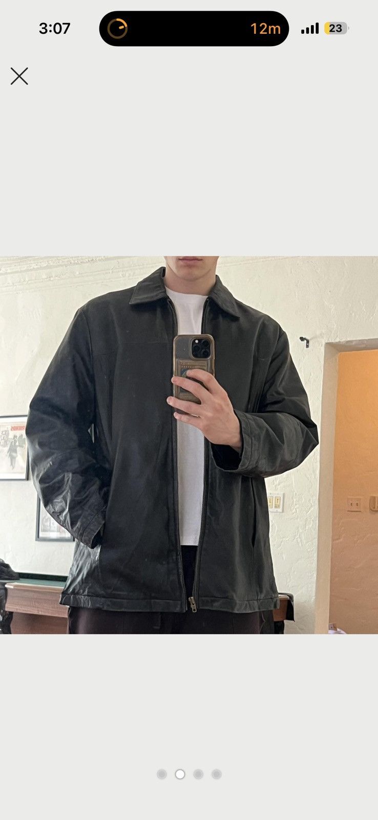 Wilsons Leather Pelle Wilsons Vintage Leather Distressed Jacket Size US L / EU 52-54 / 3 - 6 Thumbnail