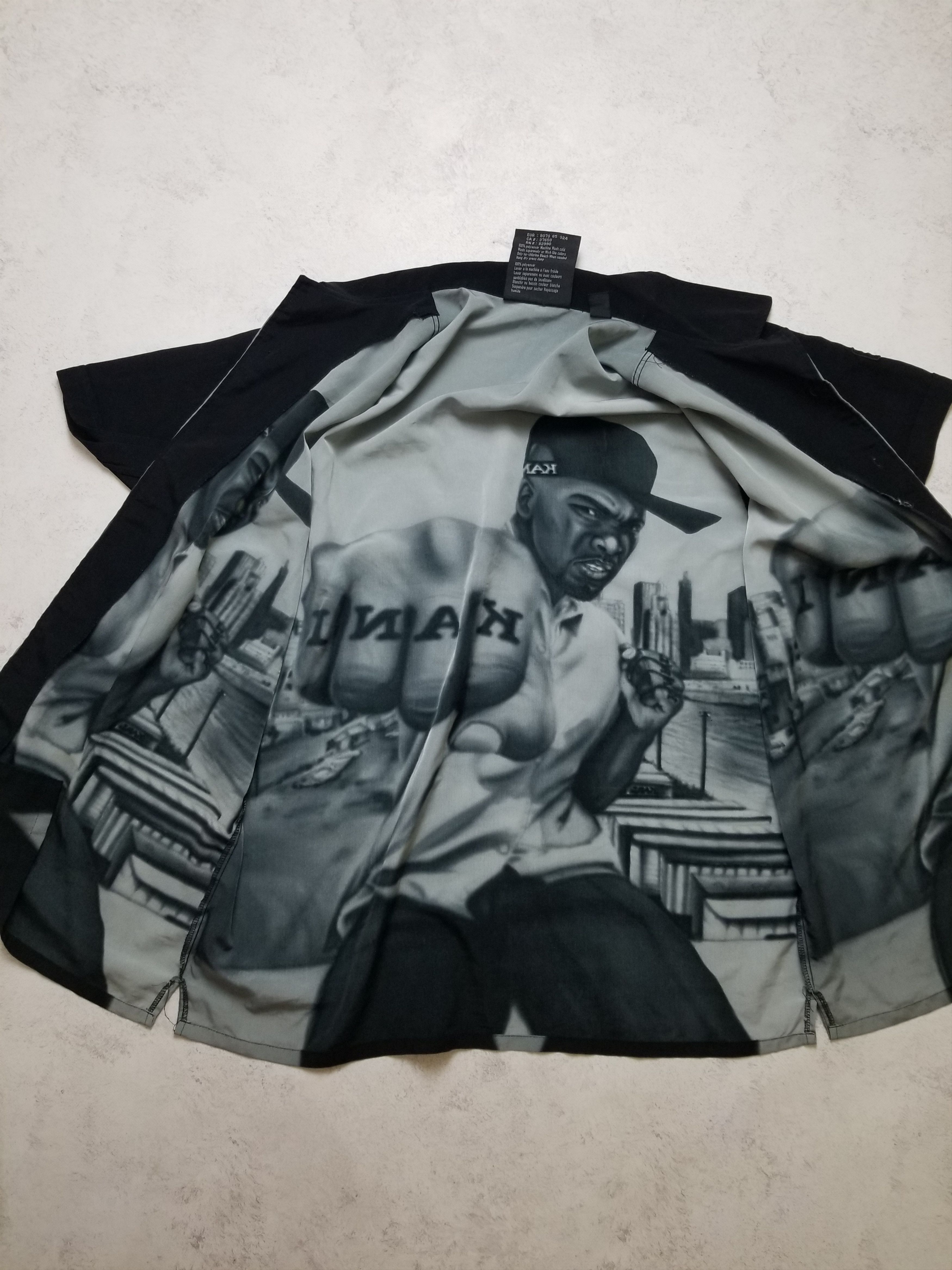 Karl Kani Karl Kani 50 cent Fullprint Rap Button Up Shirt 90s VTG Y2K Size US M / EU 48-50 / 2 - 2 Thumbnail