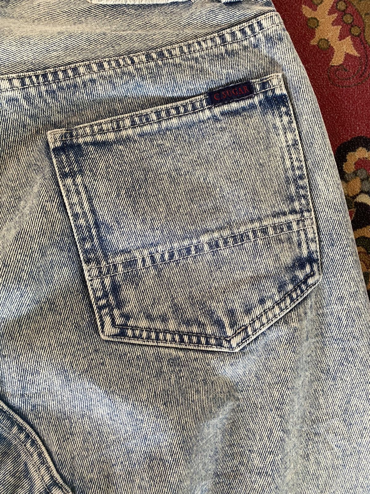 Japanese Brand × Vintage Vintage Cube Sugar Acid Wash Workwear Denim Pant Size US 29 - 8 Thumbnail