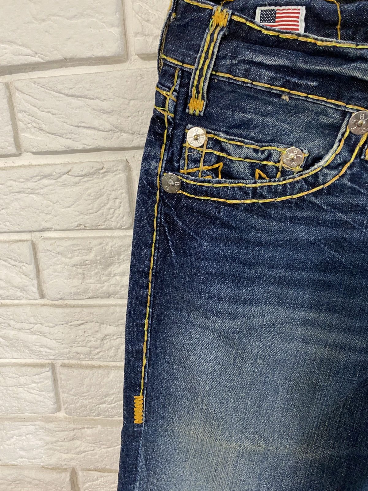 True Religion Vintage True Religion Jeans Yellow Stitch Made in Usa Size US 32 / EU 48 - 7 Thumbnail