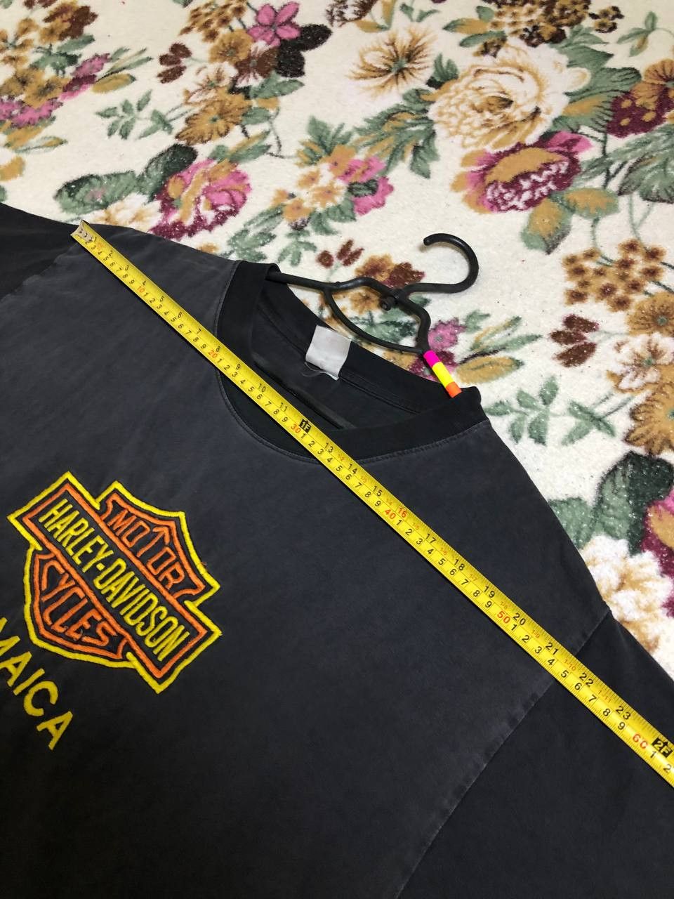 Harley Davidson VINTAGE 90s | Harley Davidson Jamaica Logo T-Shirt Size US XXL / EU 58 / 5 - 10 Thumbnail