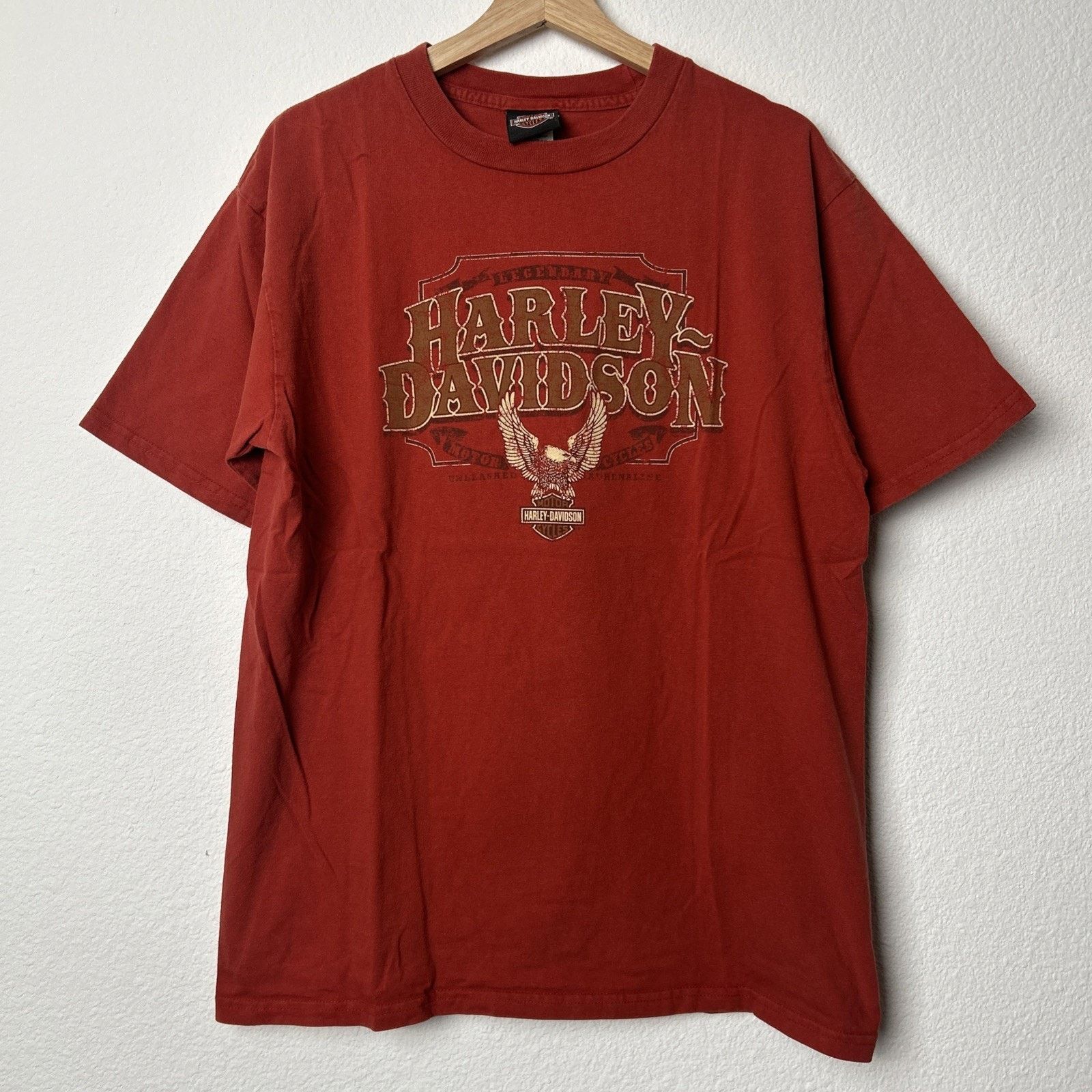 Harley Davidson Harley Davidson Okoboji Iowa 2003 Red T-Shirt Size Large Size US L / EU 52-54 / 3 - 1 Thumbnail
