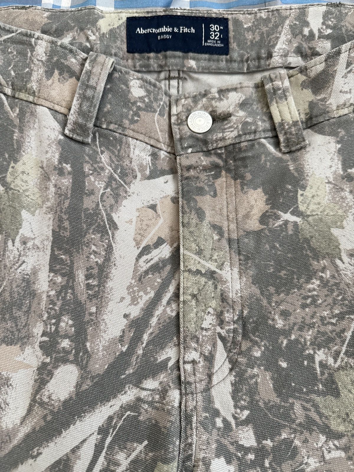 Abercrombie & Fitch Baggy Camo Workwear Pants Size US 30 / EU 46 - 3 Thumbnail