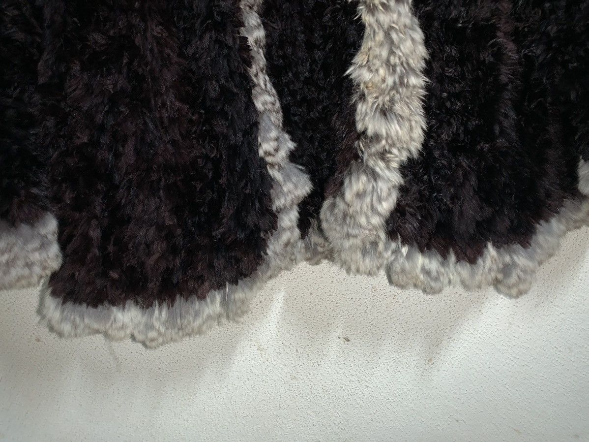 Vintage Paula Lishman Beaver Fur hand knitted coat Size L / US 10 / IT 46 - 7 Thumbnail