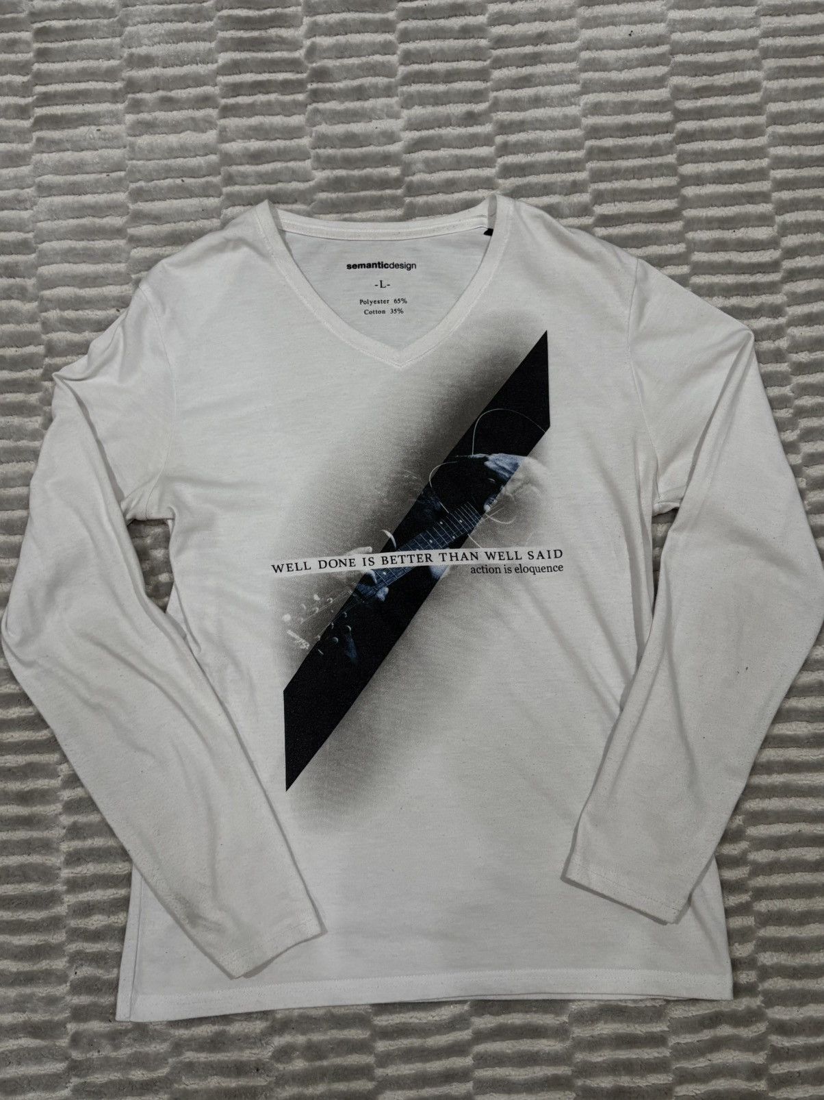 semanticdesign Rare Semantic design long sleeve shirt guitar poem Size US L / EU 52-54 / 3 - 1 Thumbnail
