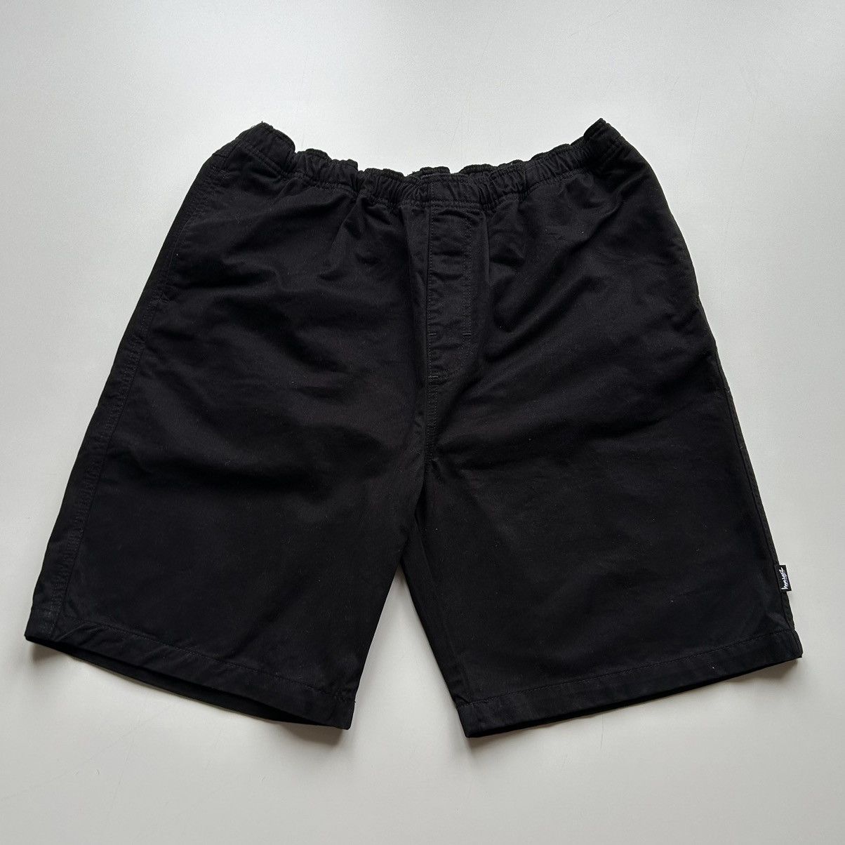 image of Vintage Stussy Brushed Beach Short Black Xxl Nwt, Men's (Size 38)