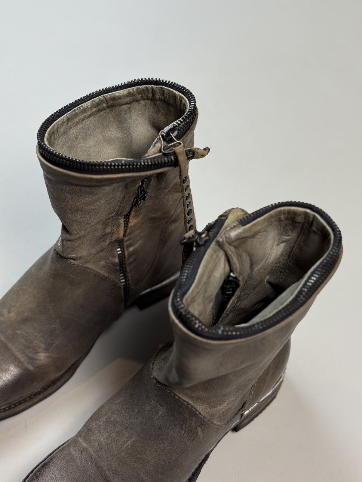 A.S.98 A.S. 98 Airstep Avant-Garde Leather Combat Boots Shoes Size US 7 / IT 37 - 13 Thumbnail