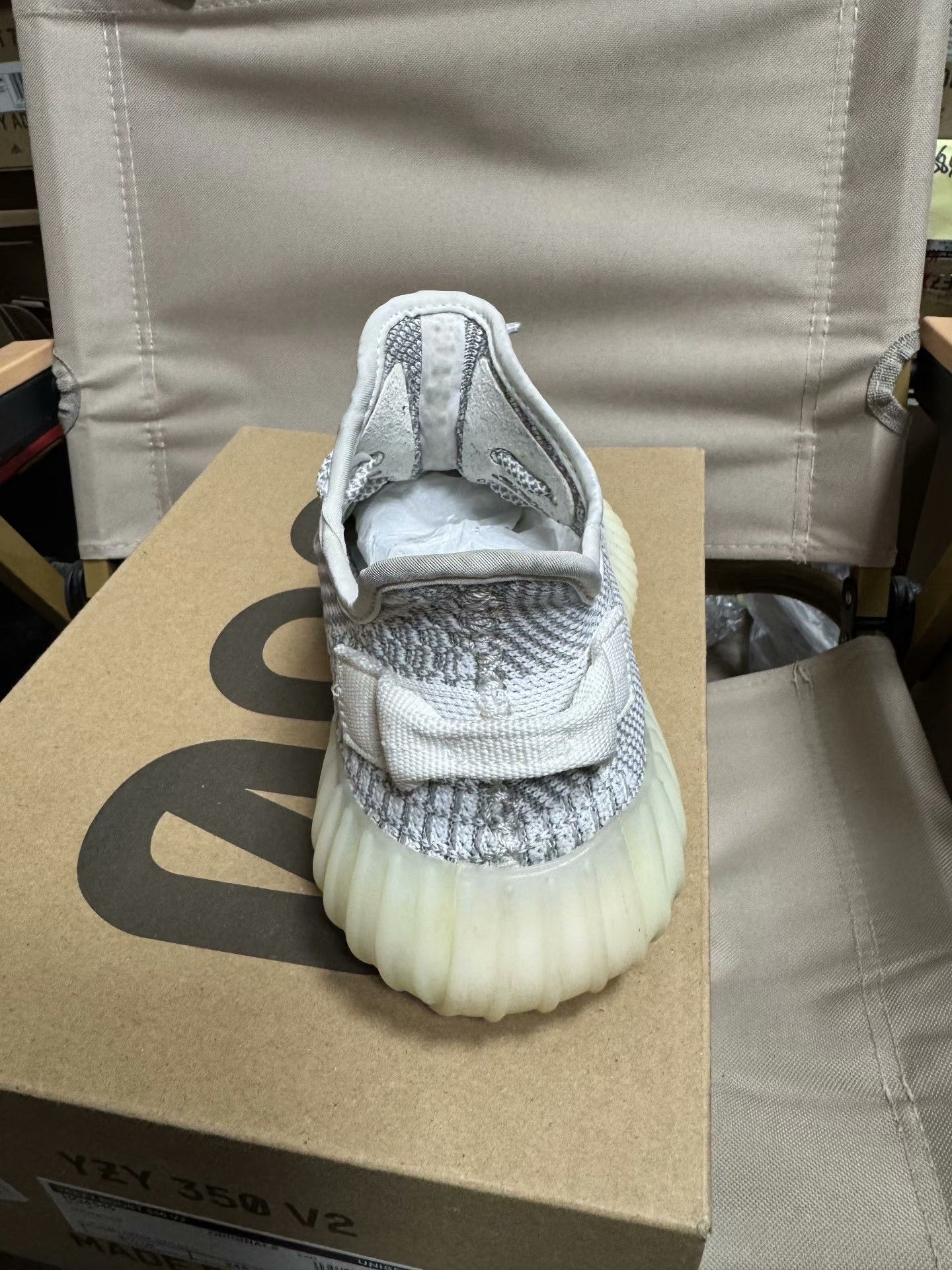Adidas Adidas YEEZY350 White Lowtop Sneakers 38 Men Size US 6 / EU 39 - 1 Thumbnail