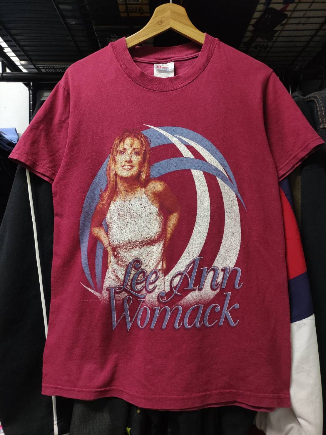 Band Tees Vtg 00's Lee Ann Womack No.1 Top Country Albums Promo T Size US S / EU 44-46 / 1 - 3 Thumbnail