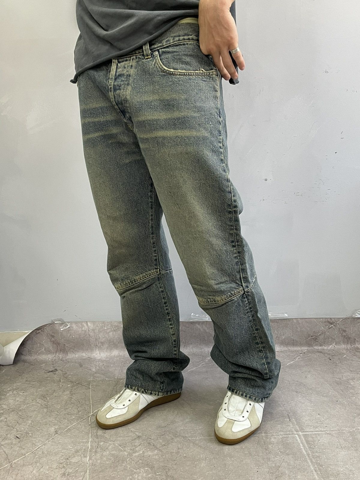 Japanese Brand Rare japanese baggy jnco style washed jeans y2k Size US 34 / EU 50 - 3 Thumbnail