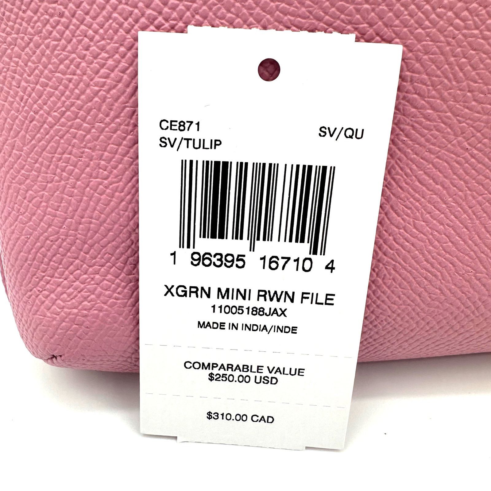 Coach Mini Rowan File Bag Crossbody Purse in Tulip CE871