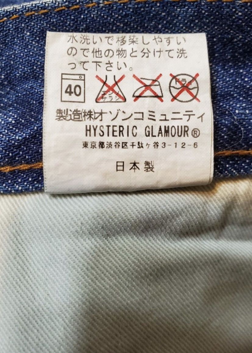Designer × Hysteric Glamour × Japanese Brand Hysteric Glamour Vintage Rare Japanese Selvedge Jeans Size US 30 / EU 46 - 7 Thumbnail