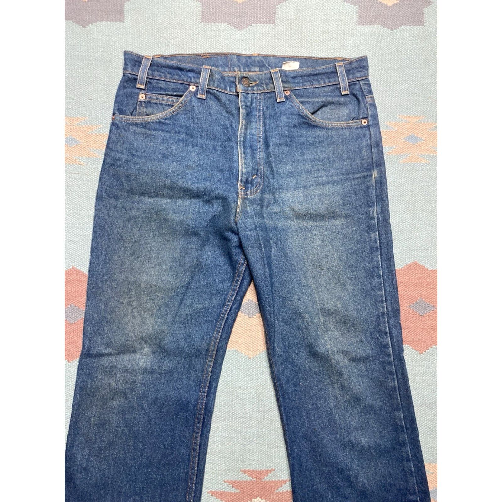Levi's VINTAGE Levi’s 517 Jeans Dark Wash Denim Bootcut Orange Tab 34x28 Mens Size US 34 / EU 50 - 7 Thumbnail