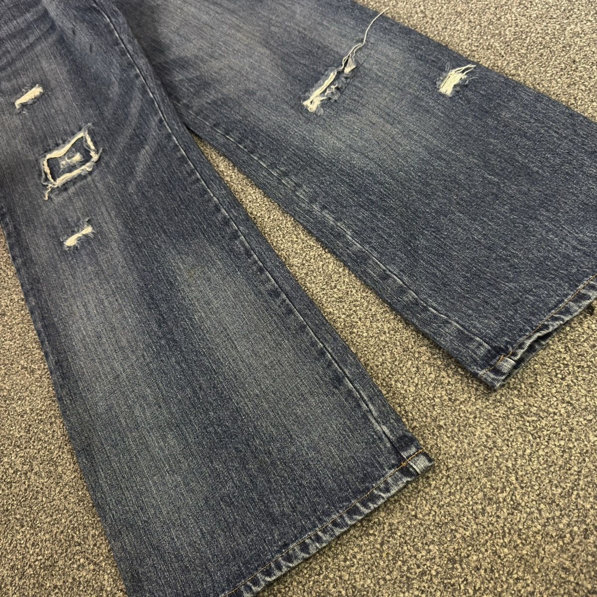 Hysteric Glamour 🔥🇯🇵 Super Baggy Euro Tribal Distressed Denim y2k Style Size US 34 / EU 50 - 7 Thumbnail