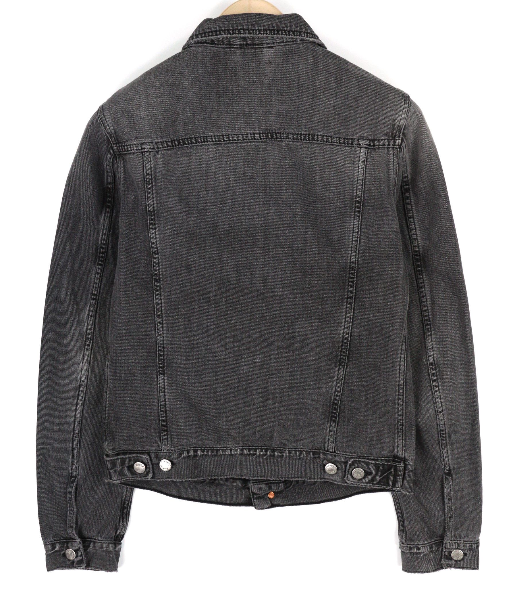 Nudie Jeans BILLY S Desolation Grey Polo Neck Denim Jacket 82462 Size US S / EU 44-46 / 1 - 2 Thumbnail