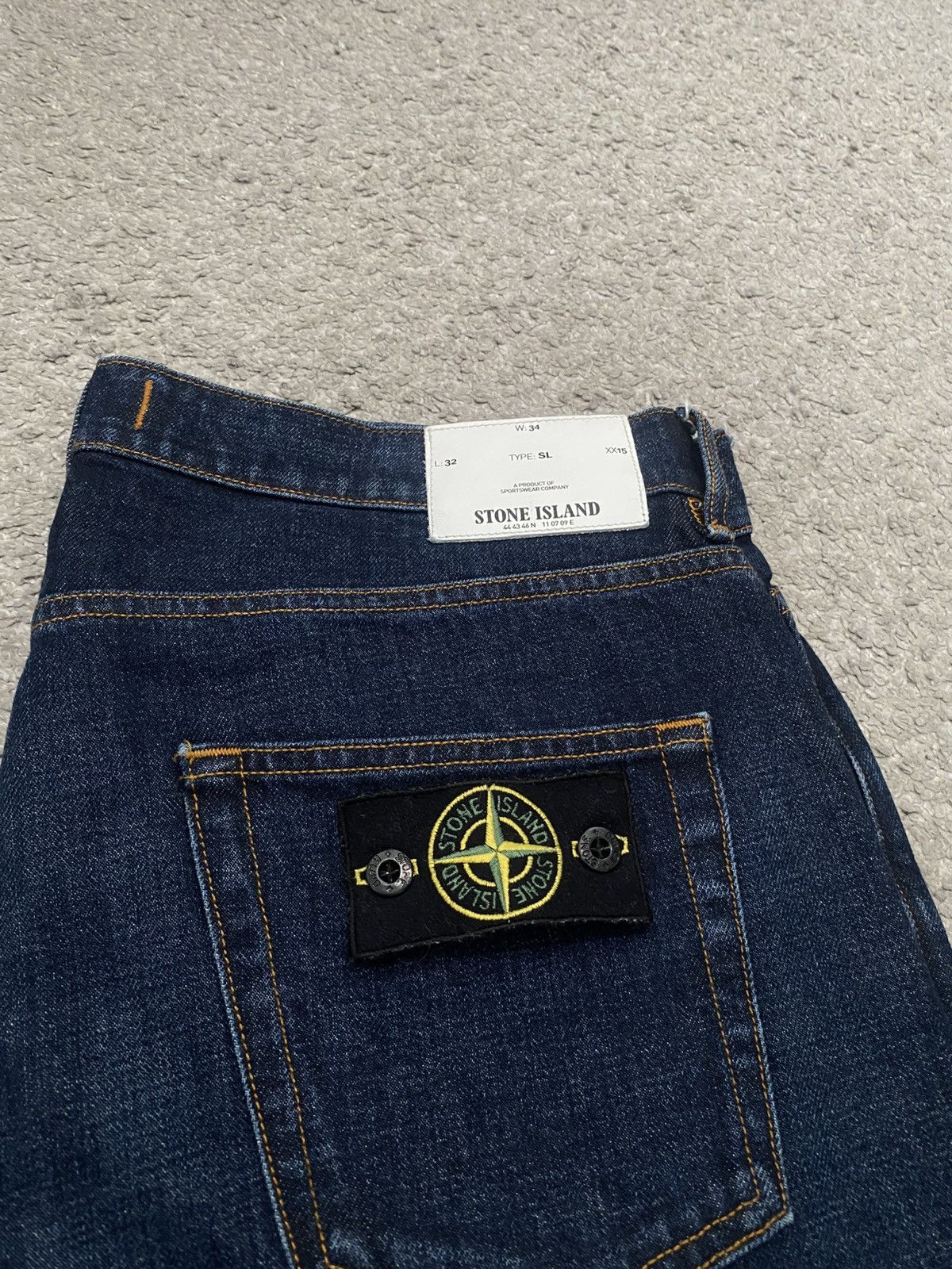 Stone Island Stone Island Jeans Denim Pants Vintage Logo y2k archive Size US 34 / EU 50 - 2 Thumbnail
