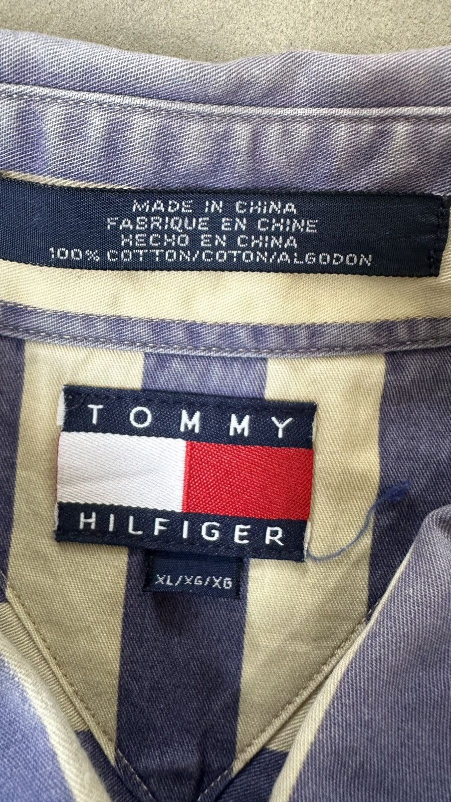 Tommy Hilfiger VINTAGE TOMMY HILFIGER STRIPES SHIRT Size US XL / EU 56 / 4 - 7 Thumbnail