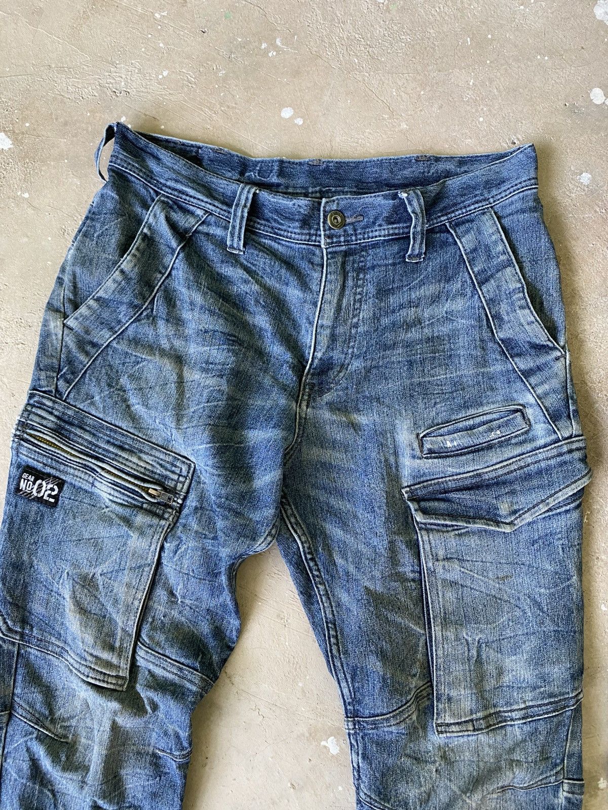 Japanese Brand Slash Wearable Gear Utility Denim & Camo Jacket Size US 30 / EU 46 - 2 Thumbnail