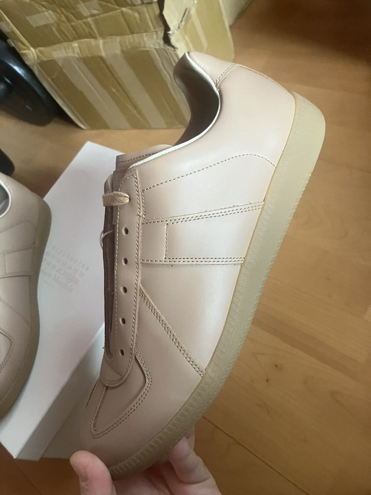 Maison Margiela Replica Pink Beige Deadstock RECICLA Size US 8.5 / EU 41-42 - 9 Thumbnail