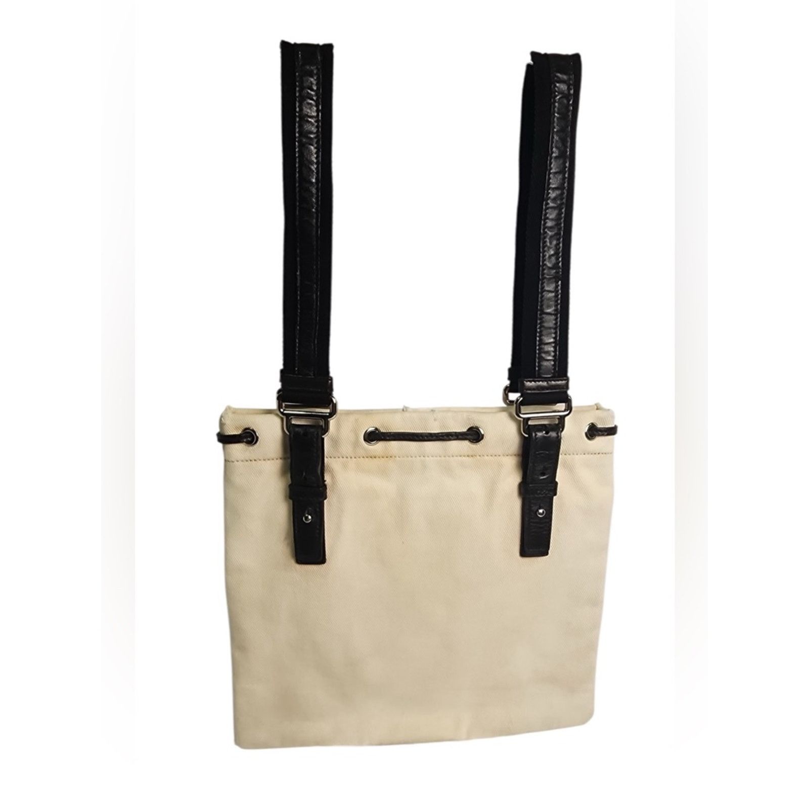 Yves Saint Laurent Yves Saint Laurent YSL Brown Cream Kahala Tote Messenger Bag Size ONE SIZE - 5 Thumbnail