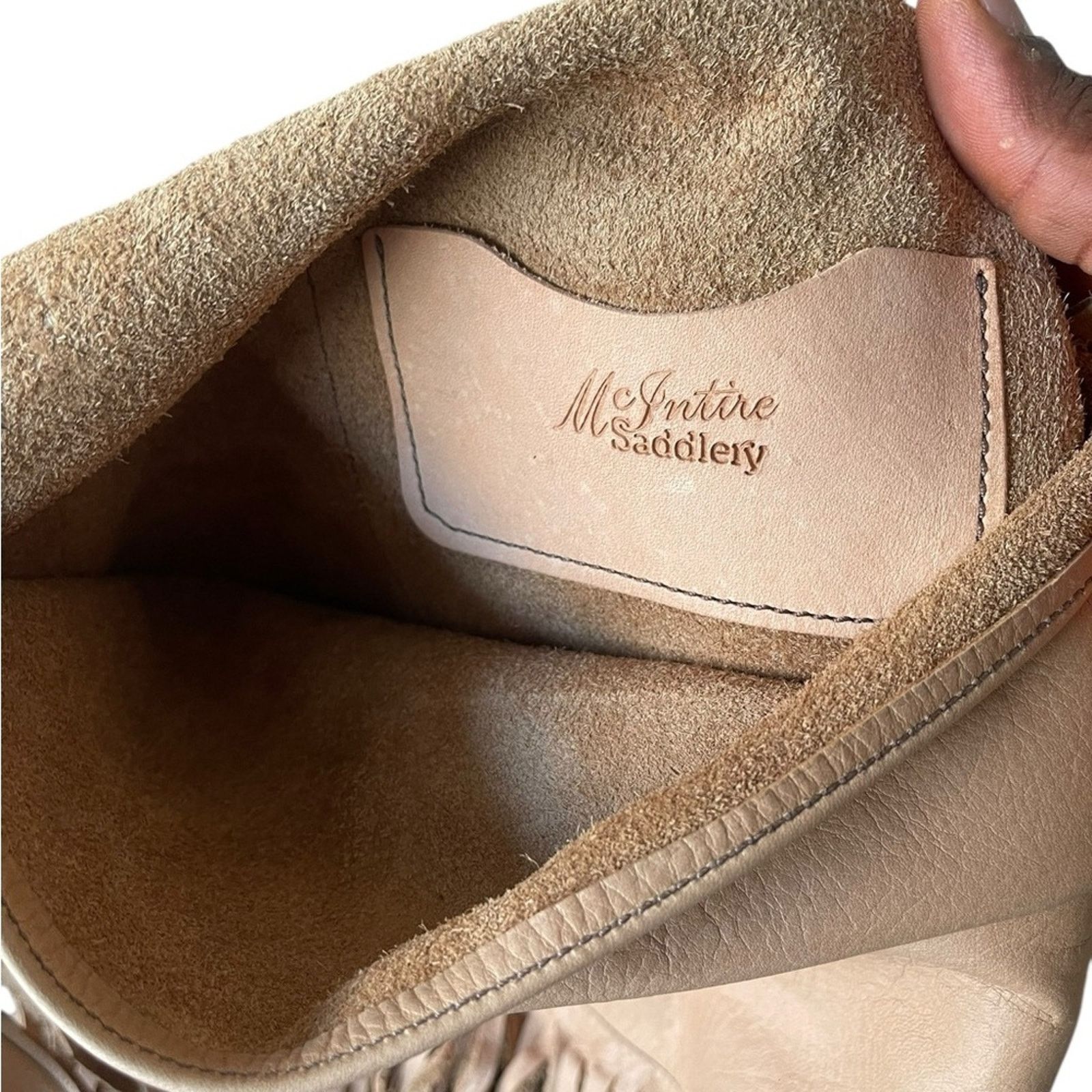 Other McIntire Saddlery Fringed Tan Leather Shoulder Bag Size ONE SIZE - 6 Thumbnail