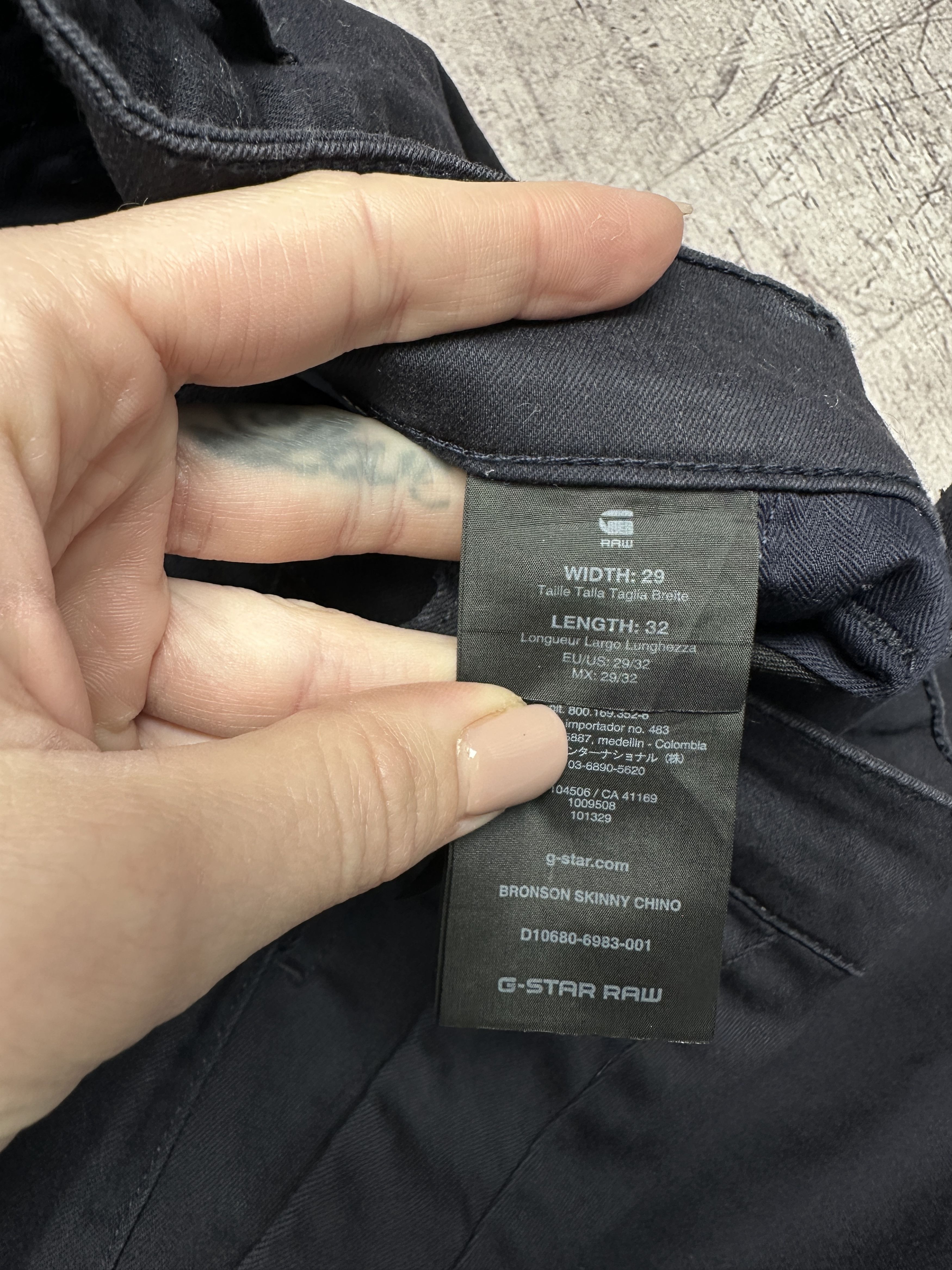 G-Star G Star Raw Mens Bronson Skinny Chino Pants Size US 29 - 4 Thumbnail