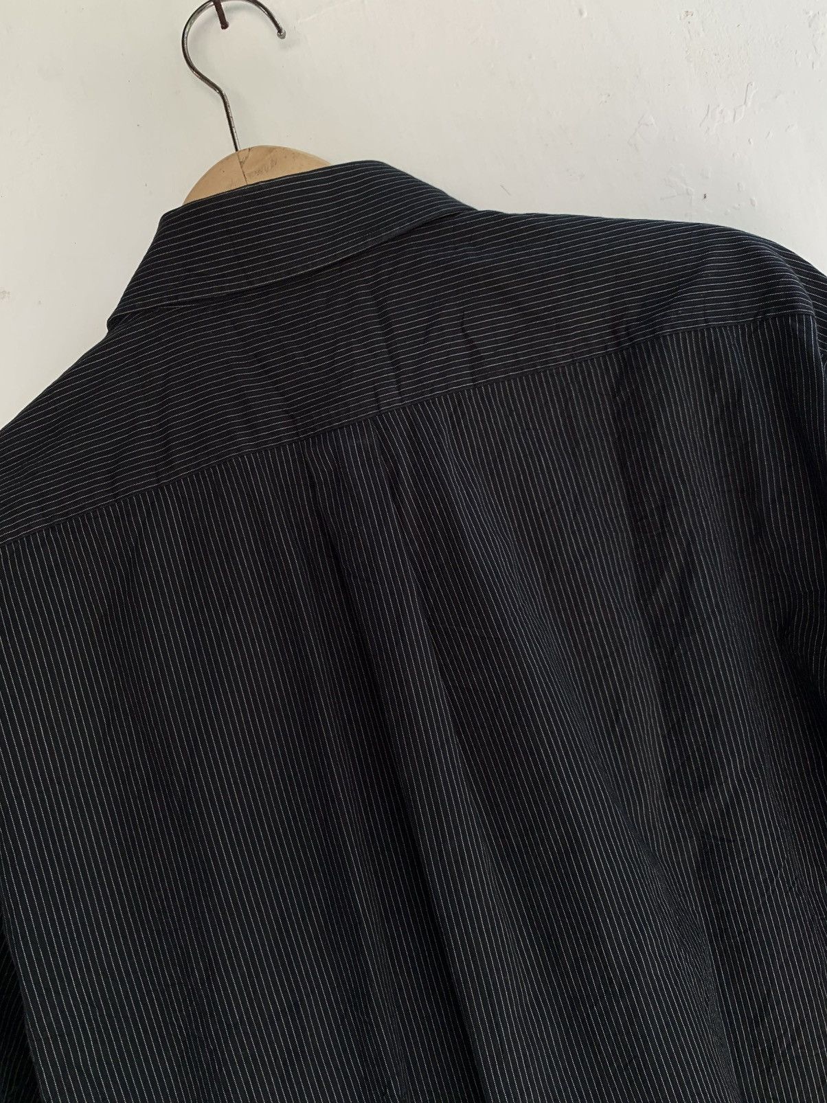 Vintage Vintage yves saint laurent pour homme black pin striped Size US L / EU 52-54 / 3 - 3 Thumbnail