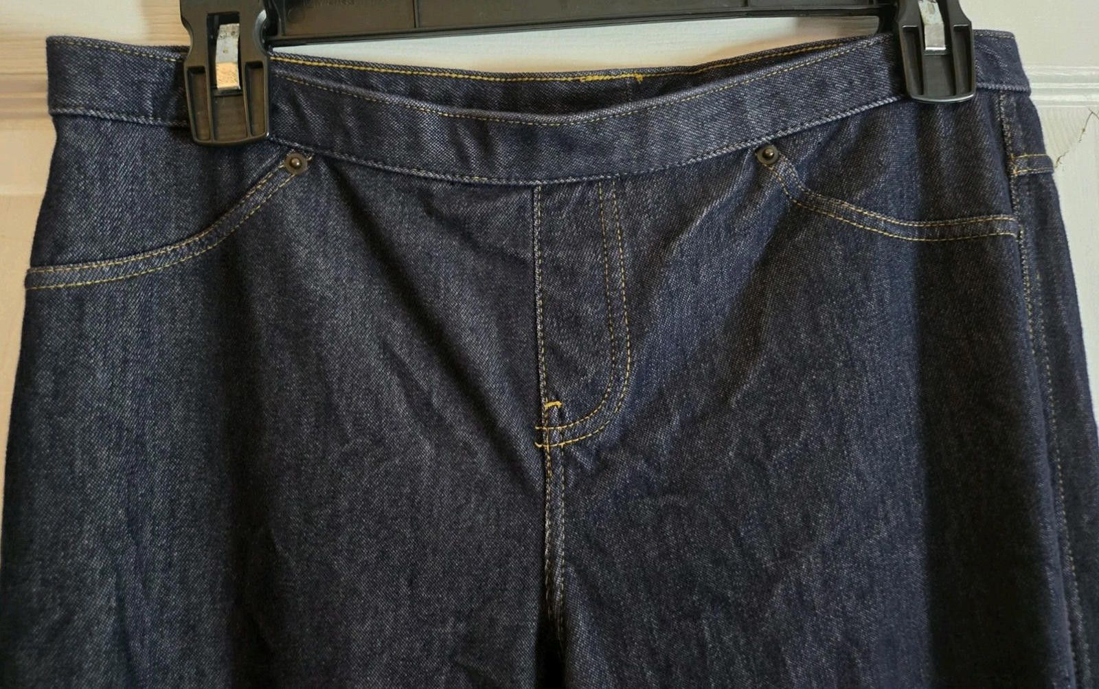 Other Vera Wang "Jeans" Flared Jeggings Womens Medium Elastic Wais Size 32" / US 10 / IT 46 - 5 Thumbnail