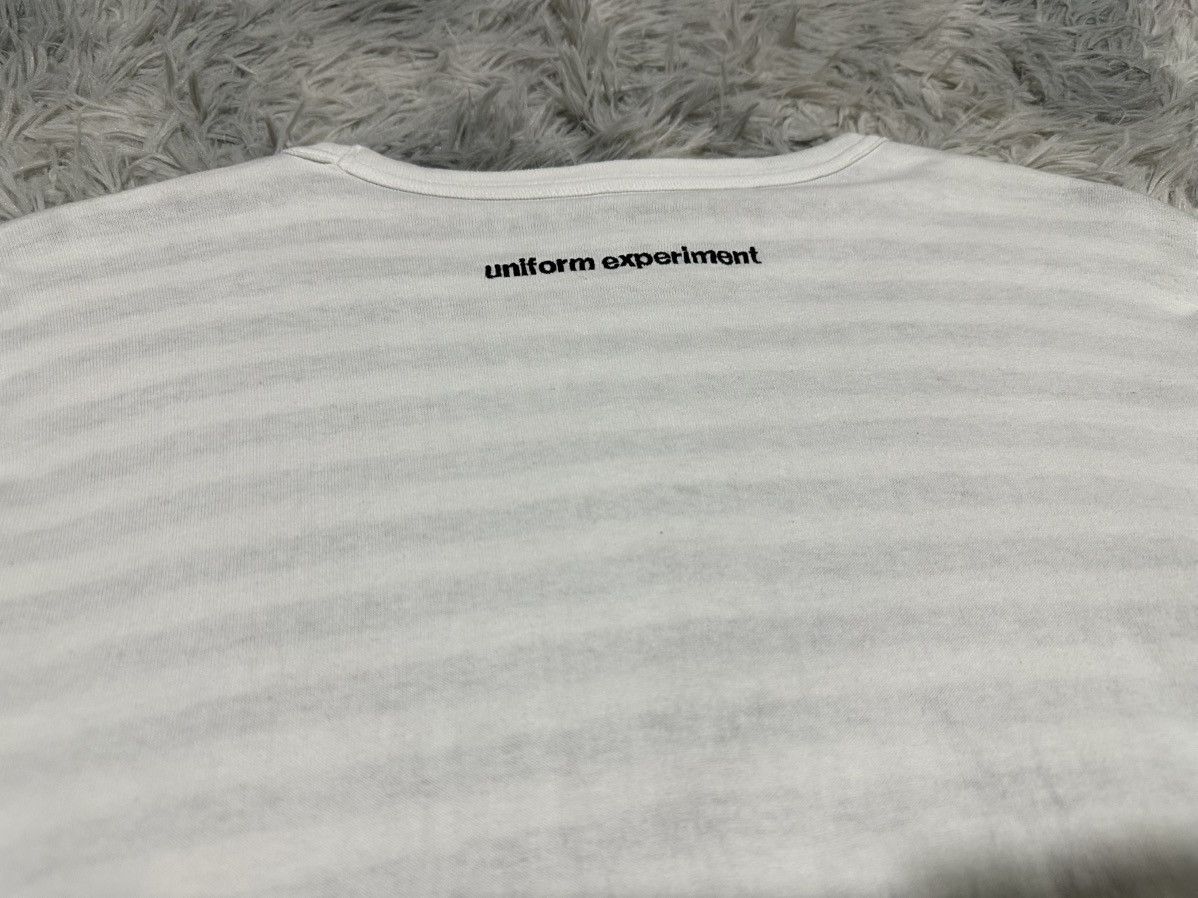 uniform experiment 🔥Y2K Uniform Experiment Double Layer Striped Ls Shirt Size US L / EU 52-54 / 3 - 8 Thumbnail