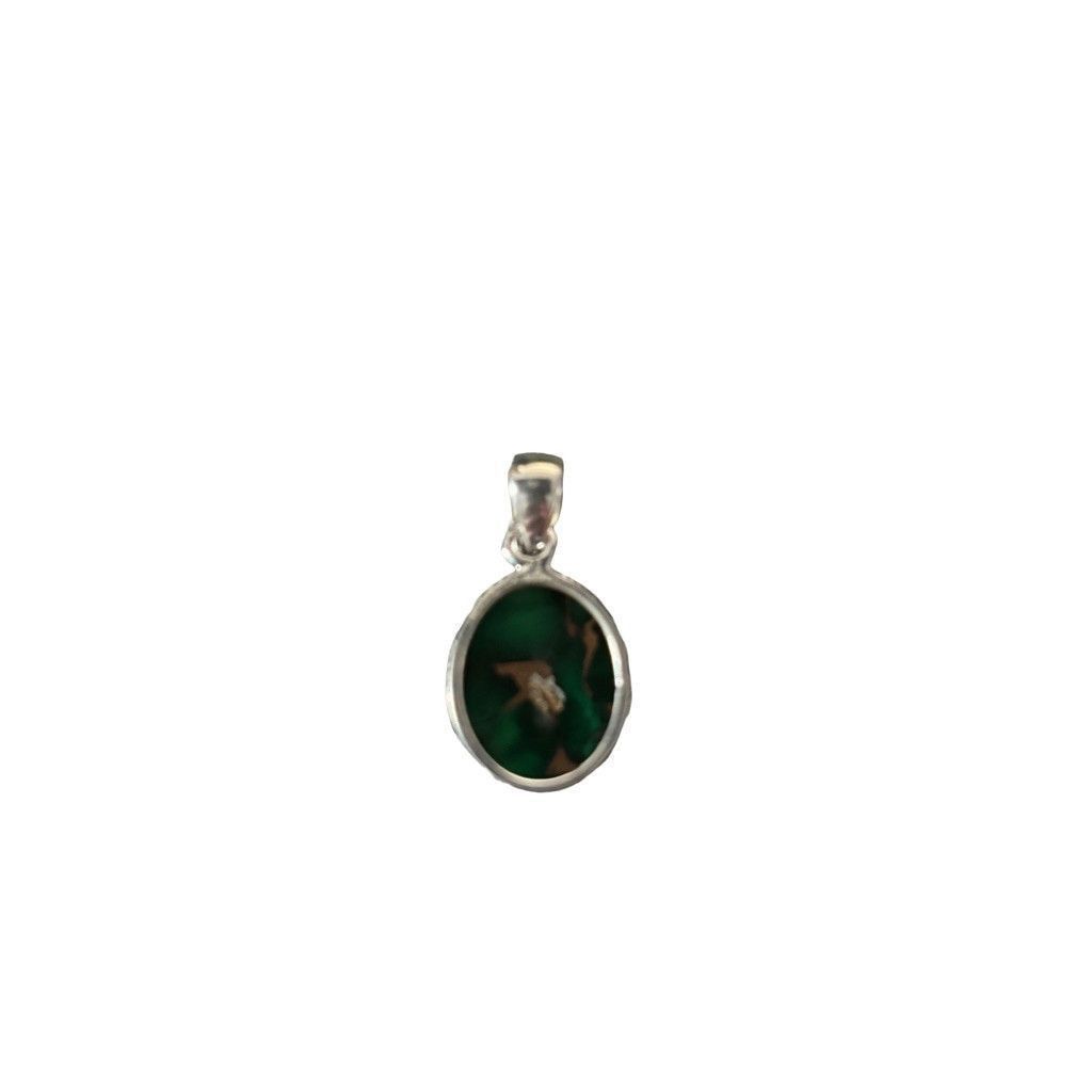 Other Handmade Green and Copper Malachite Peridot Pendant SS Size ONE SIZE - 4 Thumbnail