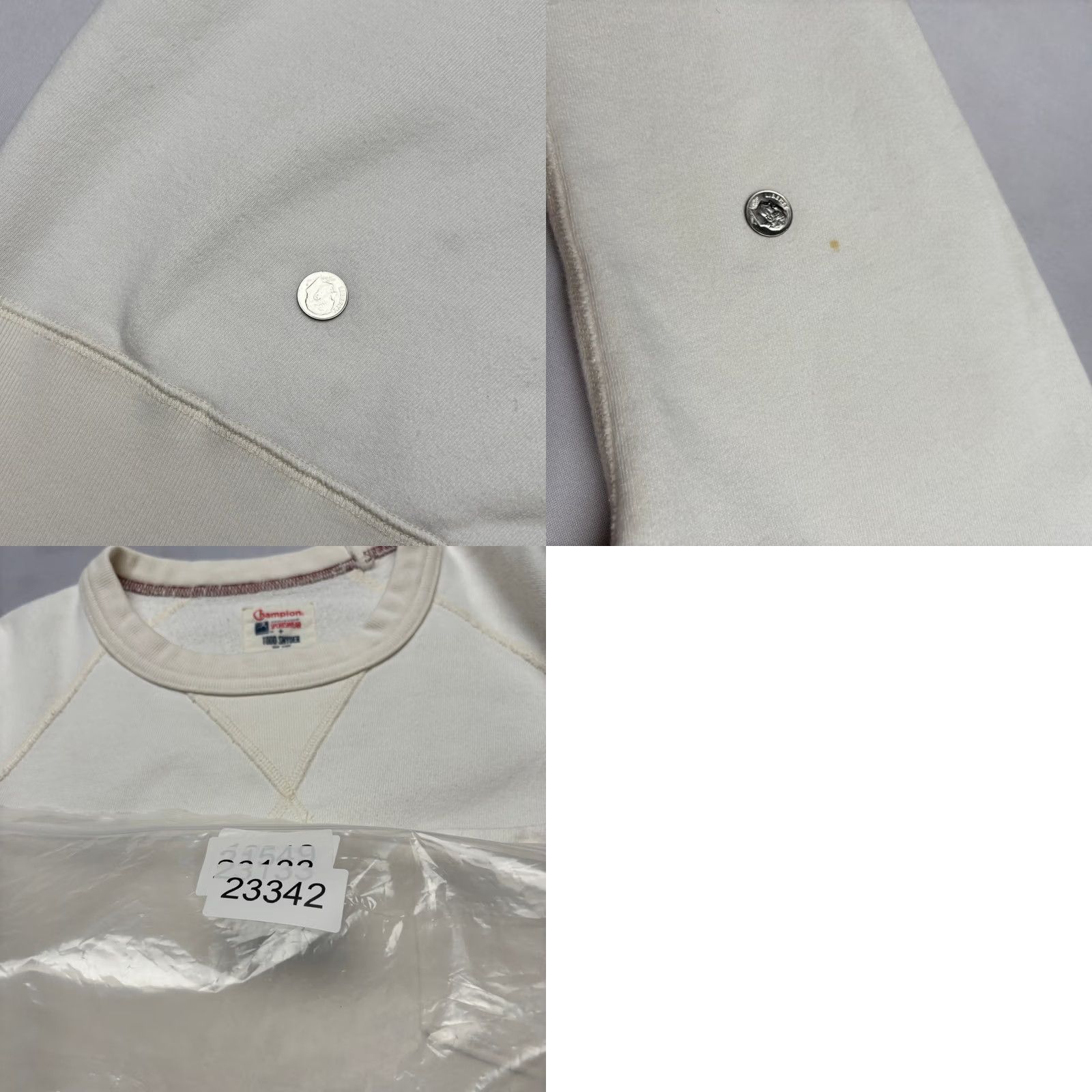 Todd Snyder Champion Todd Snyder Sweatshirt Pullover Raglan Pocket Men's Small White Size US S / EU 44-46 / 1 - 8 Thumbnail