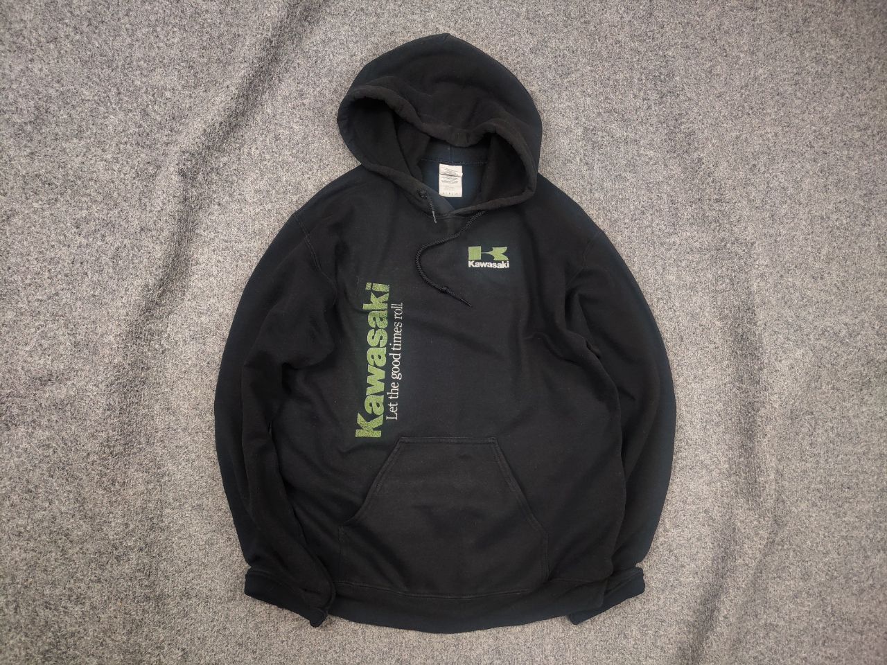 Vintage Kawasaki Fox Racing nobody's Logo Black Faded Hoodie Vintage Size US S / EU 44-46 / 1 - 1 Thumbnail