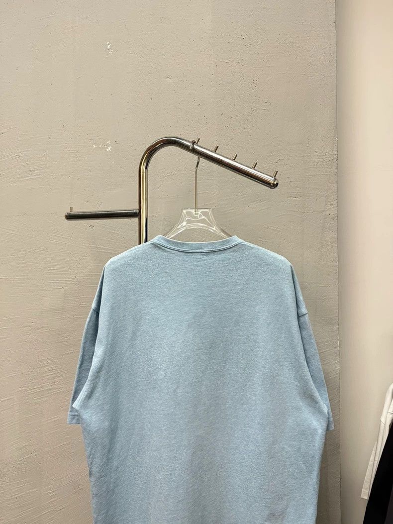 Balenciaga Short-sleeve smog blue buckle