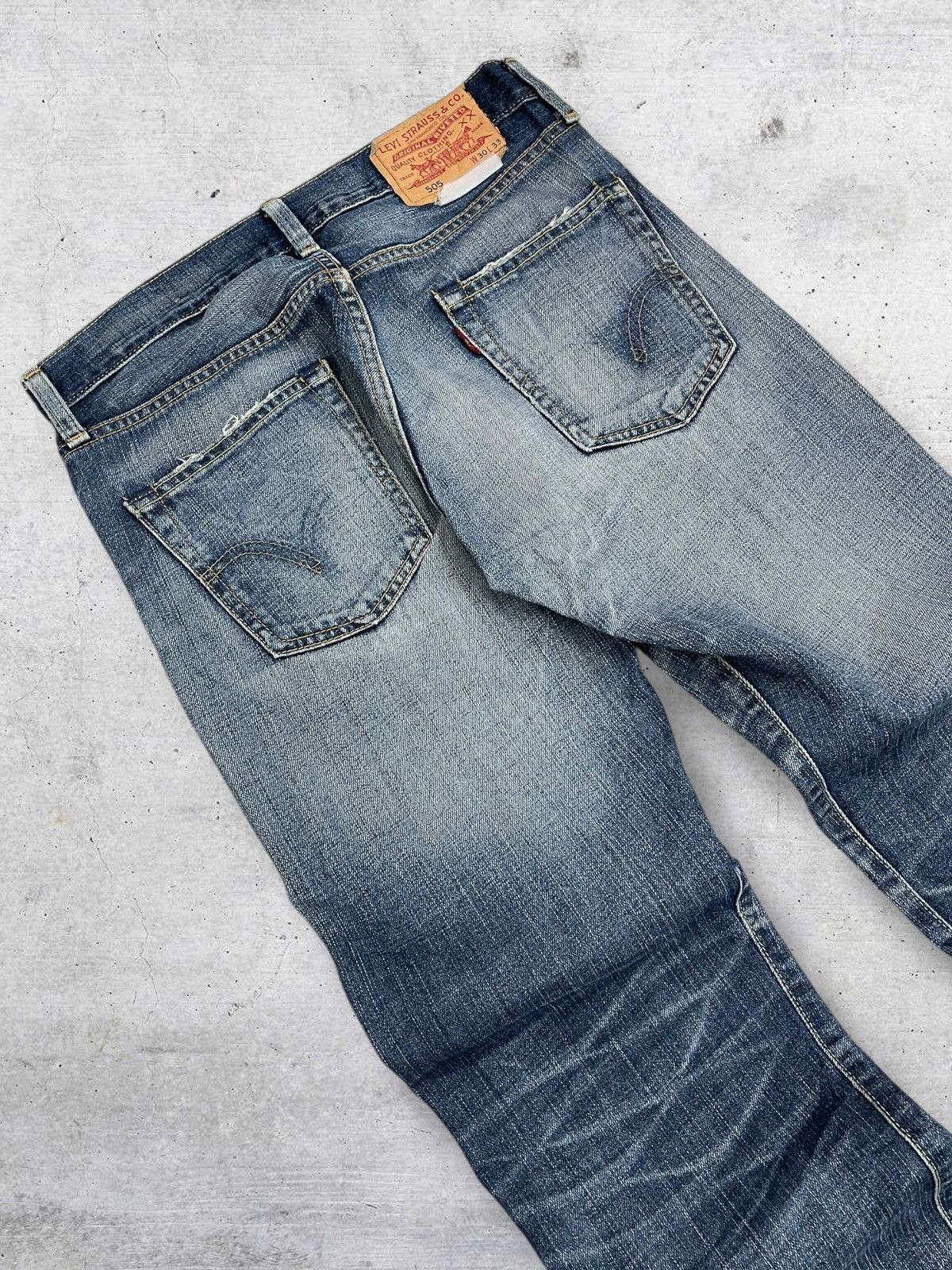 Levi's Vintage Clothing VINTAGE 505 LEVIS USA DESIGNER 90S INDIGO WASHED OLD DENIM Size US 30 / EU 46 - 15 Thumbnail