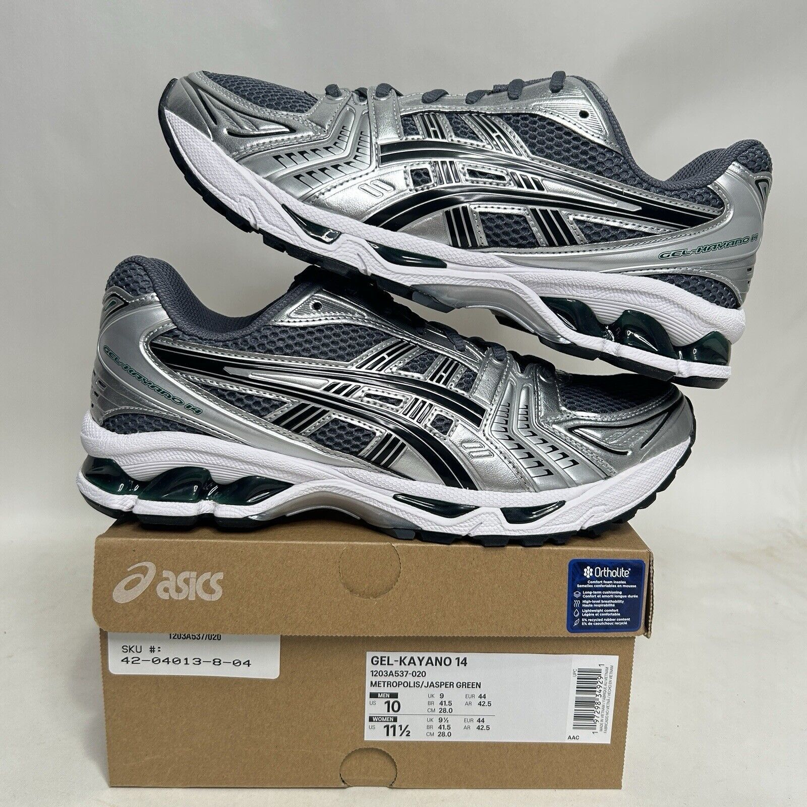 Asics ASICS Gel-Kayano 14 “Metropolis Jasper Green” 2024 Size US 10 / EU 43 - 1 Thumbnail