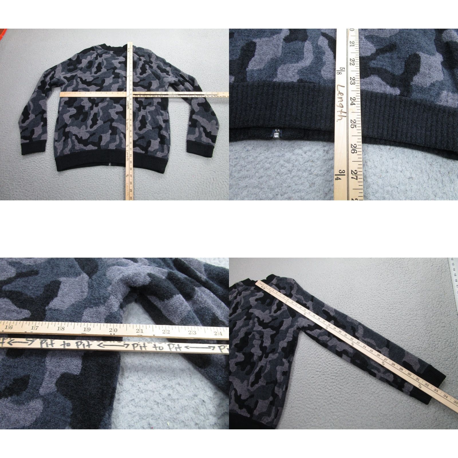 Vintage VINTAGE? No. Barefoot Dreams Jacket Womens Medium Gray Camouflage Knit Zip Front CozyChic Ultra Lite BDWCU1648 Shirt/Jacket Mens? Women’s. Size M / US 6-8 / IT 42-44 - 8 Thumbnail