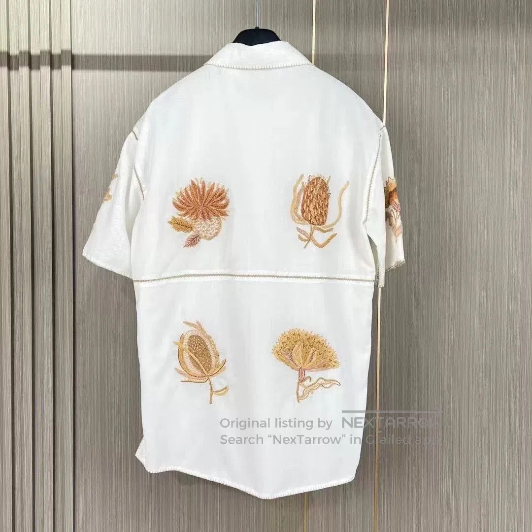 Dior dior embroidered short sleeve shirt. Size XS / US 0-2 / IT 36-38 - 2 Thumbnail