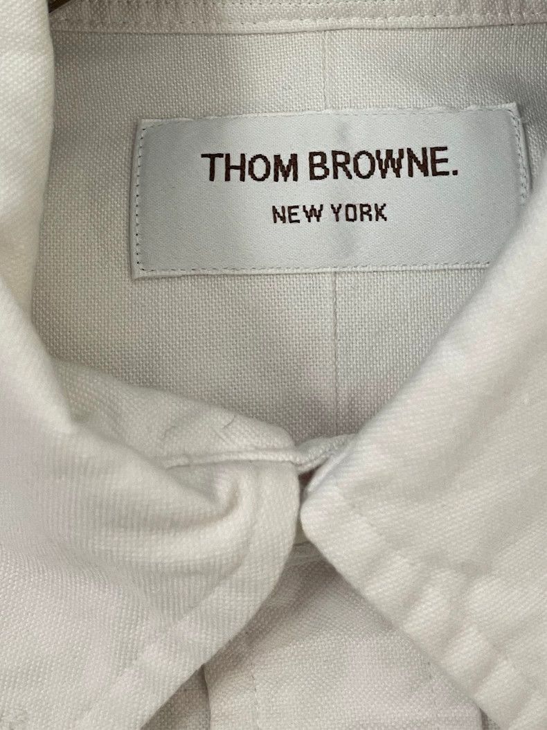 Thom Browne Thom browne White double-sleeved striped long-sleeved shirt Size US S / EU 44-46 / 1 - 6 Thumbnail