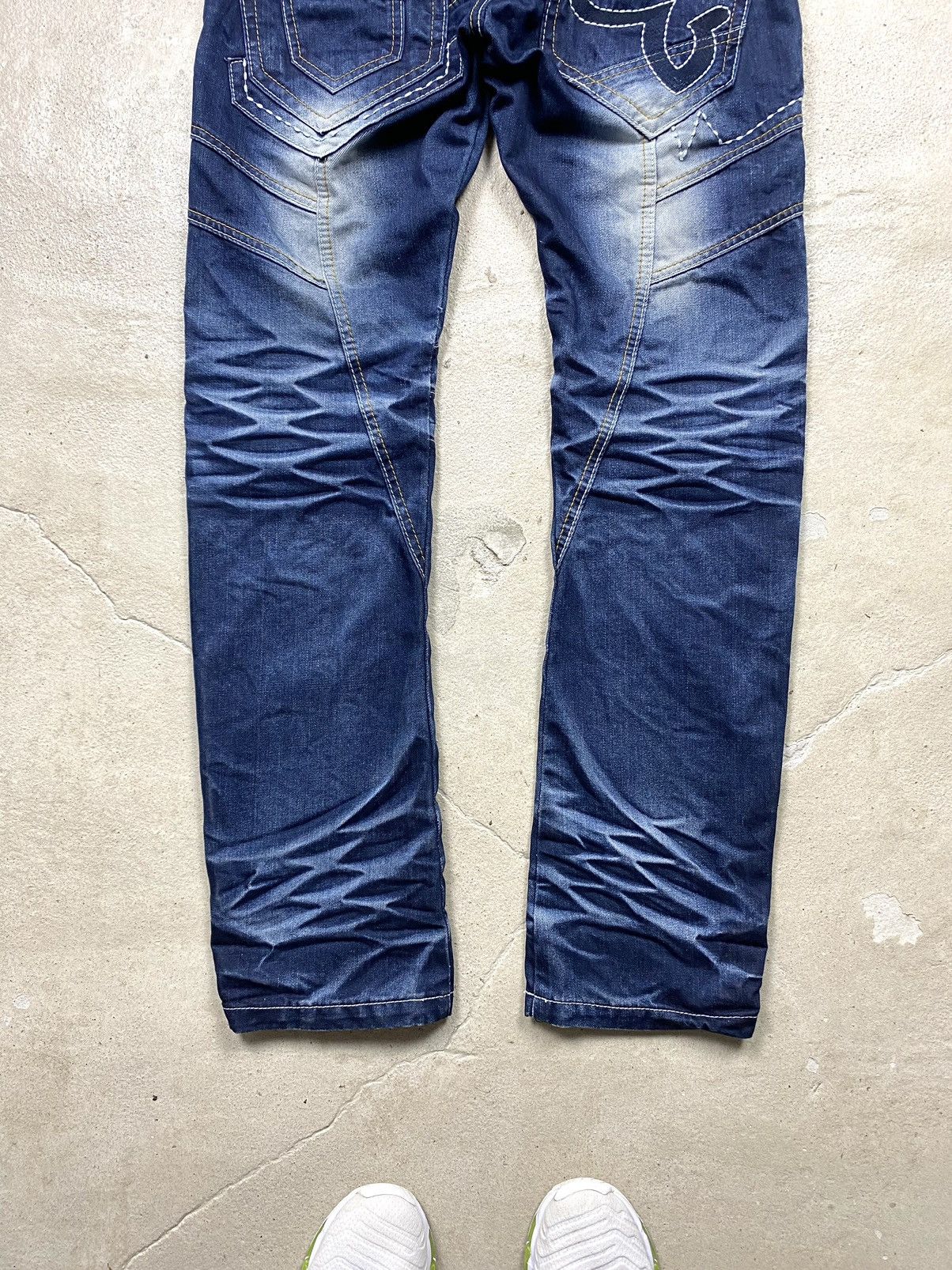 Japanese Brand Rare! Vintage Japan Design by Okishana Samoki Jeans Pants Size US 30 / EU 46 - 18 Thumbnail