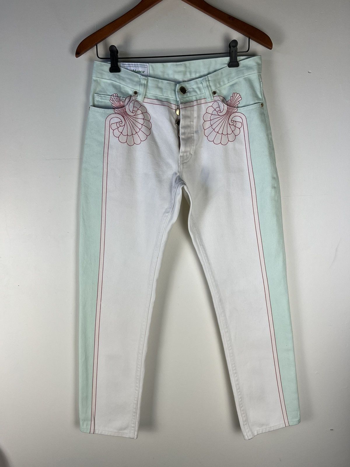 Casablanca Casablanca shell print jeans Size US 30 / EU 46 - 1 Thumbnail